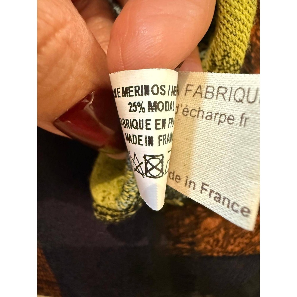 🔥 Made in France Merino Wool Tree Landscape Wrap Scarf - Picture 5 of 5